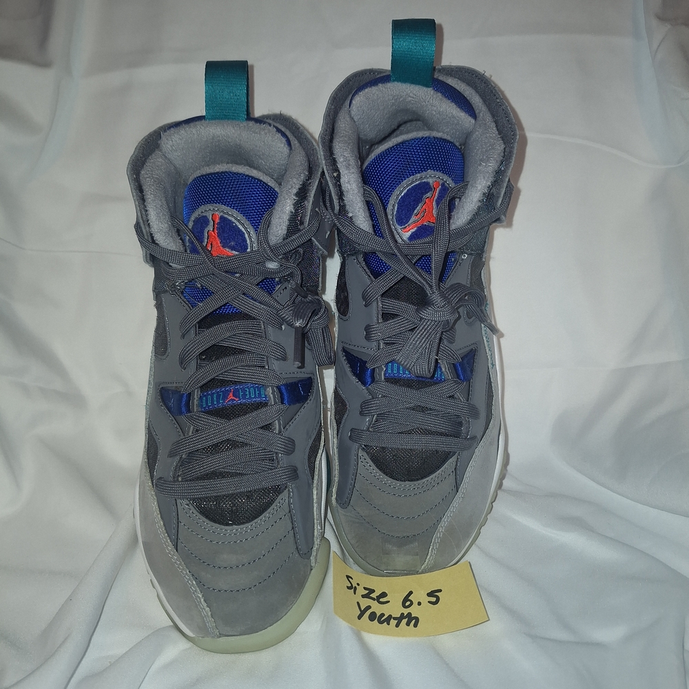 Air Jordan Gray and Blue sneakers